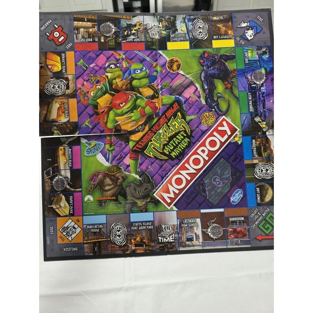Teenage Mutant Ninja Turtles TMNT Monopoly: Mutant Mayhem Edition - Board Game
